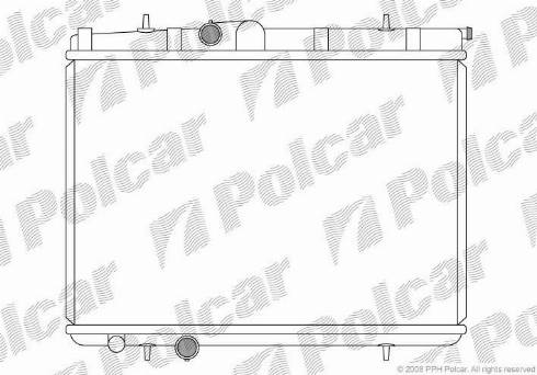 Polcar 572308-5 - Радиатор, охлаждение двигателя autodif.ru