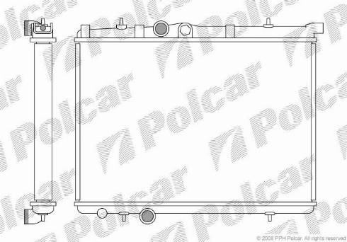 Polcar 572308-3 - Радиатор, охлаждение двигателя autodif.ru