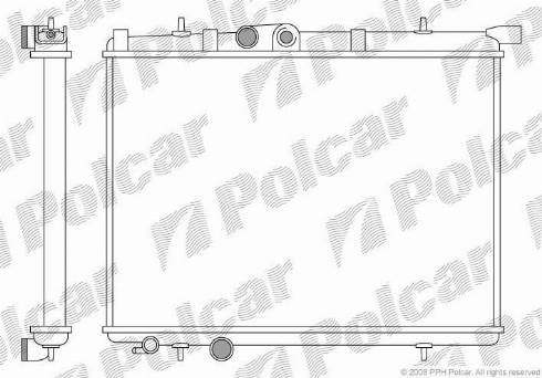 Polcar 572308A3 - Радиатор, охлаждение двигателя autodif.ru