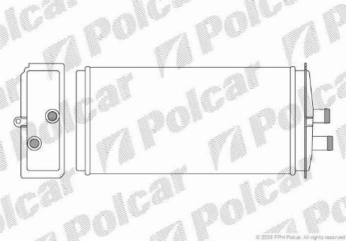 Polcar 6910N8-1 - Теплообменник, отопление салона autodif.ru