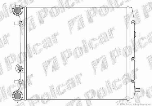 Polcar 691308-1 - Радиатор, охлаждение двигателя autodif.ru