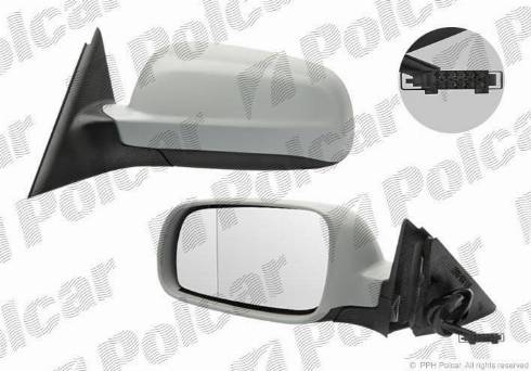 Polcar 6925523M - Зеркальное стекло, наружное зеркало autodif.ru