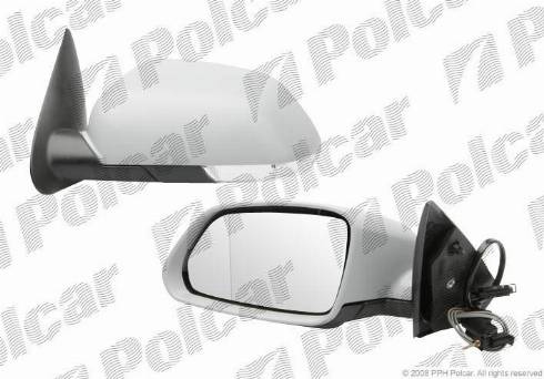 Polcar 6922512M - Зеркало внешнее левый autodif.ru
