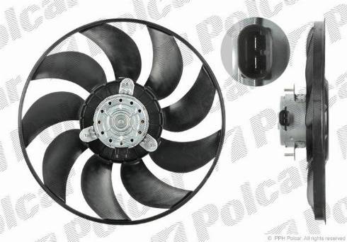 Polcar 604123U3X - Вентилятор, охлаждение двигателя autodif.ru