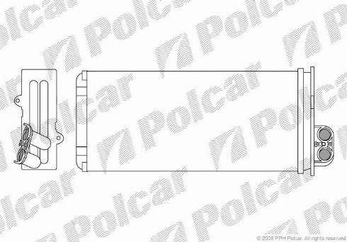Polcar 6041N8-1 - Теплообменник, отопление салона autodif.ru