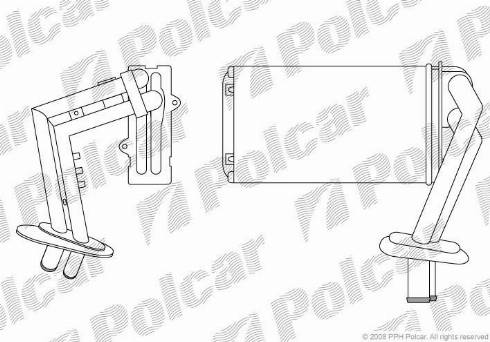 Polcar 6007N81X - Теплообменник, отопление салона autodif.ru