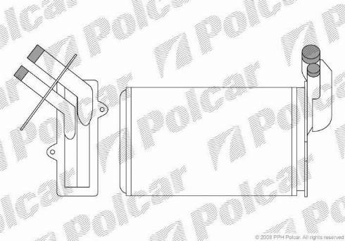 Polcar 6019N8-1 - Теплообменник, отопление салона autodif.ru
