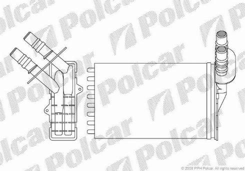 Polcar 6015N81X - Теплообменник, отопление салона autodif.ru