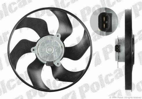 Polcar 601623U1 - Вентилятор, охлаждение двигателя autodif.ru