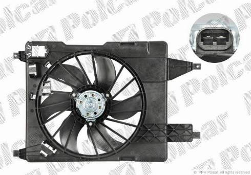Polcar 601223W3 - Вентилятор, охлаждение двигателя autodif.ru