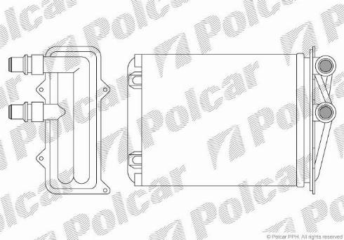 Polcar 6026N8-1 - Теплообменник, отопление салона autodif.ru