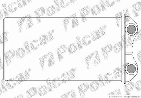 Polcar 6026N8-2 - Теплообменник, отопление салона autodif.ru