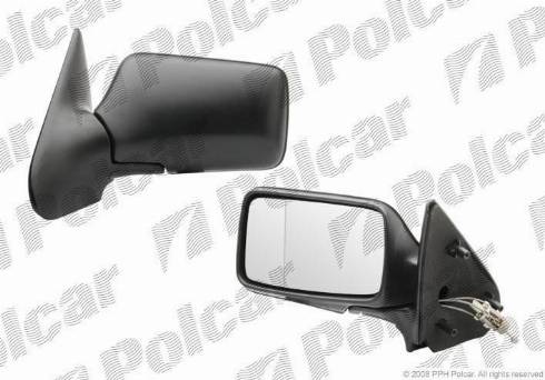 Polcar 6713521E - Зеркальное стекло, наружное зеркало autodif.ru