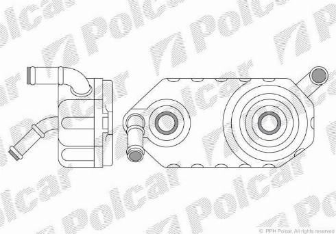 Polcar 6713L8-1 - Масляный радиатор, автоматическая коробка передач autodif.ru