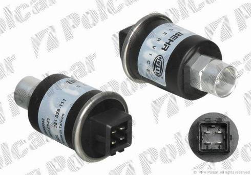 Polcar 6ZL351028111 - Пневматический выключатель, кондиционер autodif.ru