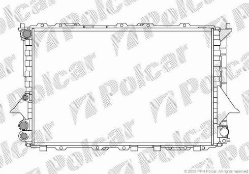 Polcar 131608A1 - Радиатор, охлаждение двигателя autodif.ru