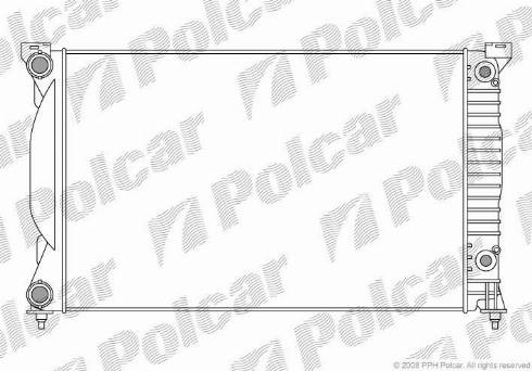 Polcar 133408-2 - Радиатор, охлаждение двигателя autodif.ru