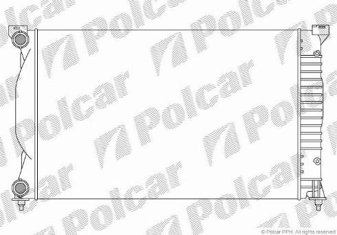 Polcar 133408A1 - Радиатор, охлаждение двигателя autodif.ru