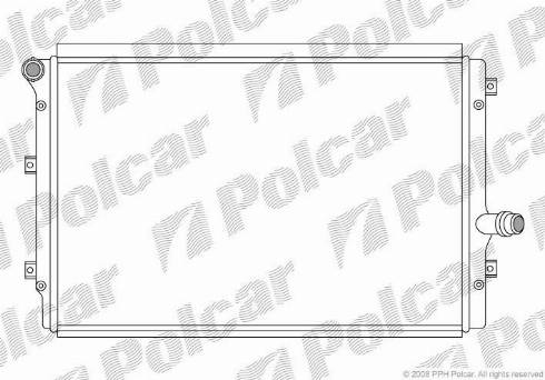 Polcar 133108-4 - Радиатор, охлаждение двигателя autodif.ru
