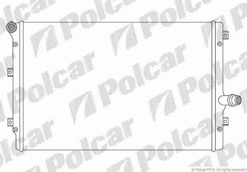 Polcar 133108A4 - Радиатор, охлаждение двигателя autodif.ru