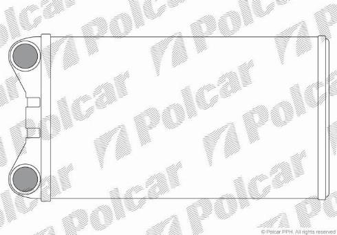 Polcar 1325N8-1 - Теплообменник, отопление салона autodif.ru