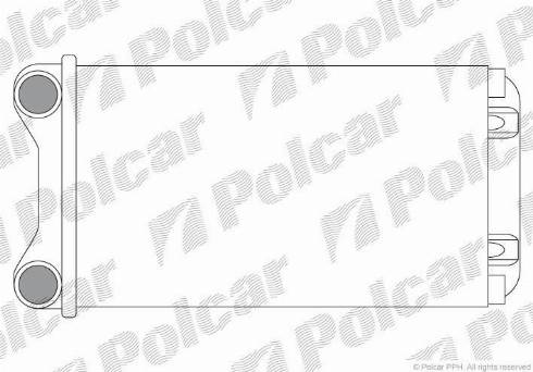 Polcar 1325N8A1 - Теплообменник, отопление салона autodif.ru