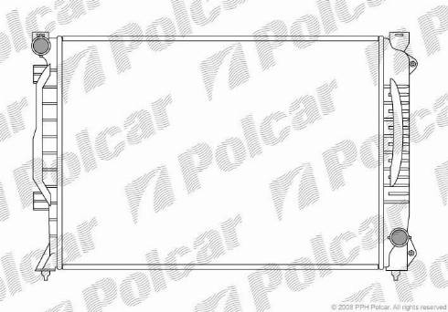 Polcar 132708-1 - Радиатор, охлаждение двигателя autodif.ru