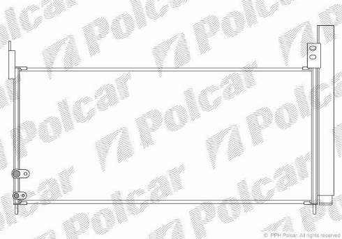 Polcar 8162K82K - Конденсатор кондиционера autodif.ru