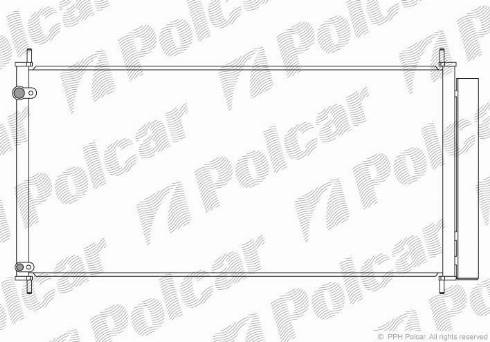Polcar 8116K8C1 - Конденсатор кондиционера autodif.ru