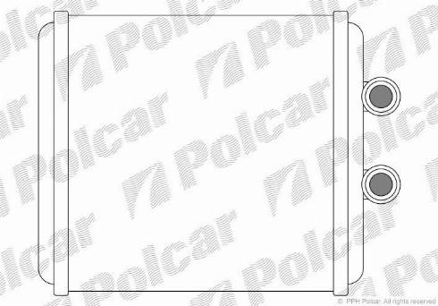 Polcar 8123N8-1 - Теплообменник, отопление салона autodif.ru
