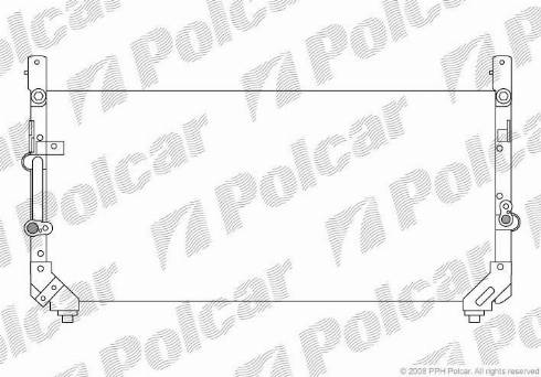 Polcar 8176K8B1 - Конденсатор кондиционера autodif.ru