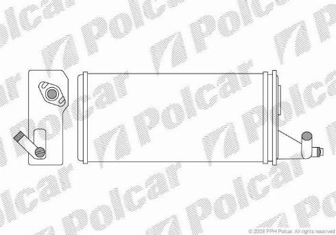 Polcar 3050N8-1 - Теплообменник, отопление салона autodif.ru