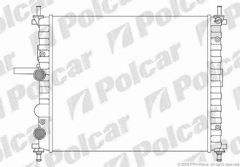 Polcar 306508-2 - Радиатор, охлаждение двигателя autodif.ru
