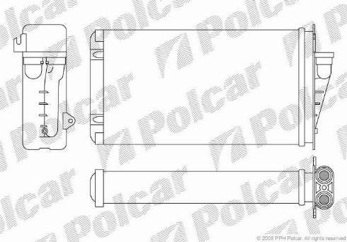 Polcar 3065N8-1 - Теплообменник, отопление салона autodif.ru