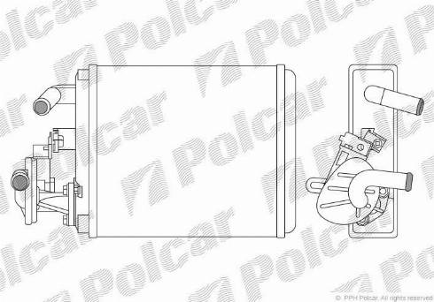 Polcar 3004N8-1 - Теплообменник, отопление салона autodif.ru