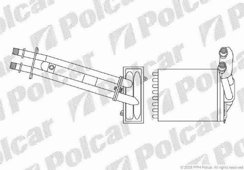 Polcar 3003N8-1 - Теплообменник, отопление салона autodif.ru