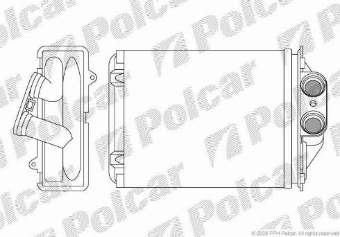 Polcar 3003N8-2 - Теплообменник, отопление салона autodif.ru