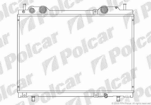 Polcar 301808-6 - Радиатор, охлаждение двигателя autodif.ru