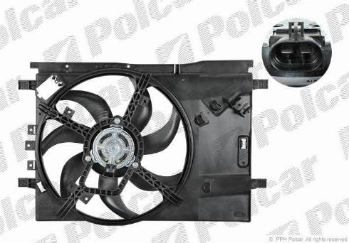 Polcar 302423W6 - Вентилятор, охлаждение двигателя autodif.ru