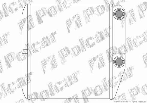 Polcar 3024N8-2 - Теплообменник, отопление салона autodif.ru
