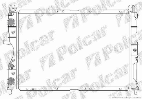 Polcar 302608-3 - Радиатор, охлаждение двигателя autodif.ru