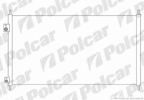 Polcar 3825K83K - Конденсатор кондиционера autodif.ru