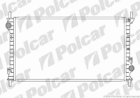 Polcar 325608-2 - Радиатор, охлаждение двигателя autodif.ru