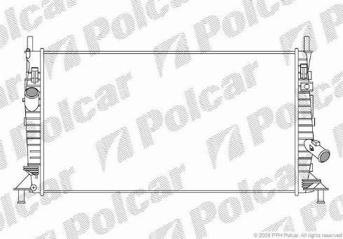 Polcar 320208-2 - Радиатор, охлаждение двигателя autodif.ru