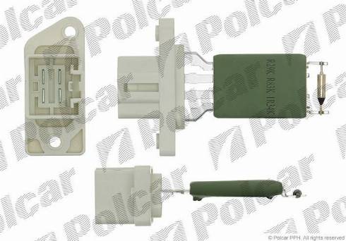Polcar 3202KST-3 - Сопротивление, реле, вентилятор салона autodif.ru