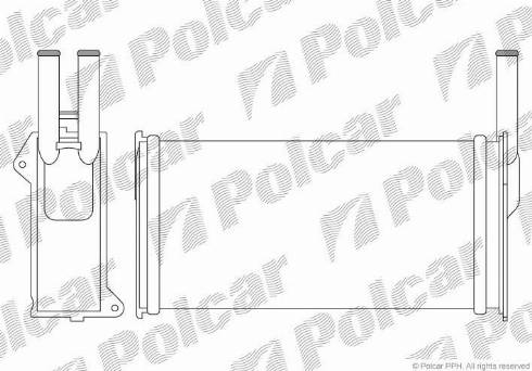 Polcar 3214N81X - Теплообменник, отопление салона autodif.ru