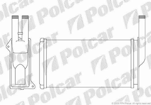 Polcar 3214N8-1 - Теплообменник, отопление салона autodif.ru