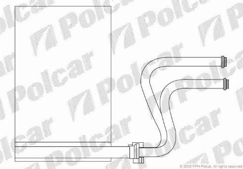 Polcar 3216N81X - Теплообменник, отопление салона autodif.ru