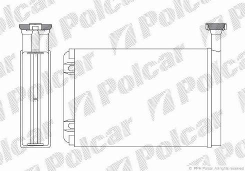 Polcar 3216N8-2 - Теплообменник, отопление салона autodif.ru