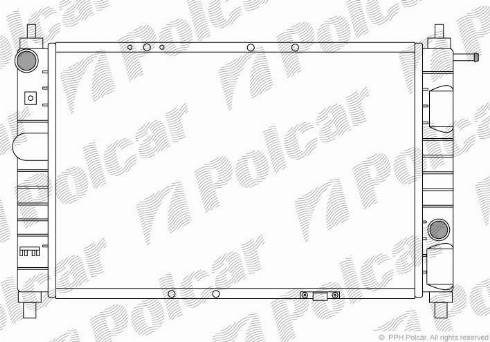 Polcar 290208-A - Радиатор, охлаждение двигателя autodif.ru